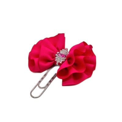 Shocking Pink Butterfly Clip