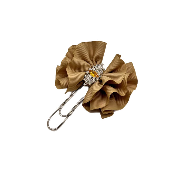 Tan Butterfly Clip