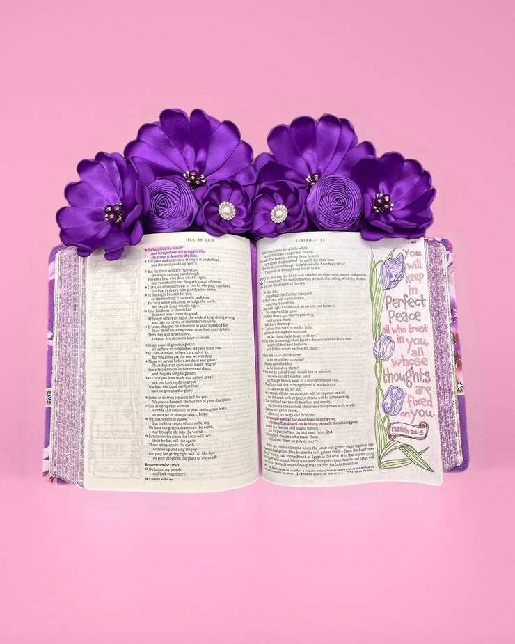 African Violet Bible Clip